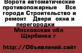 Ворота автоматические противопожарные  - Все города Строительство и ремонт » Двери, окна и перегородки   . Московская обл.,Щербинка г.